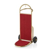 Luggage Handcart with Foldable Loading Platform, gold...