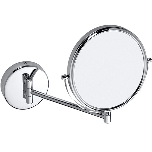 Double-Sided Cosmetic Mirror – Ø 20 cm, Chrome Finish