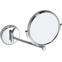 Double-Sided Cosmetic Mirror – Ø 20 cm, Chrome Finish