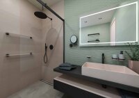 Double-Sided Cosmetic Mirror – Ø 20 cm, Chrome Finish