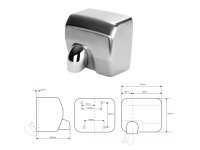 Automatic Hand Dryer 2500W shiny