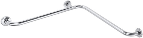 Corner Shower Grab Bar - Stainless Steel