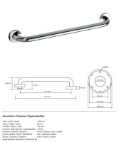 Haltegriff 1100 mm, Edelstahl