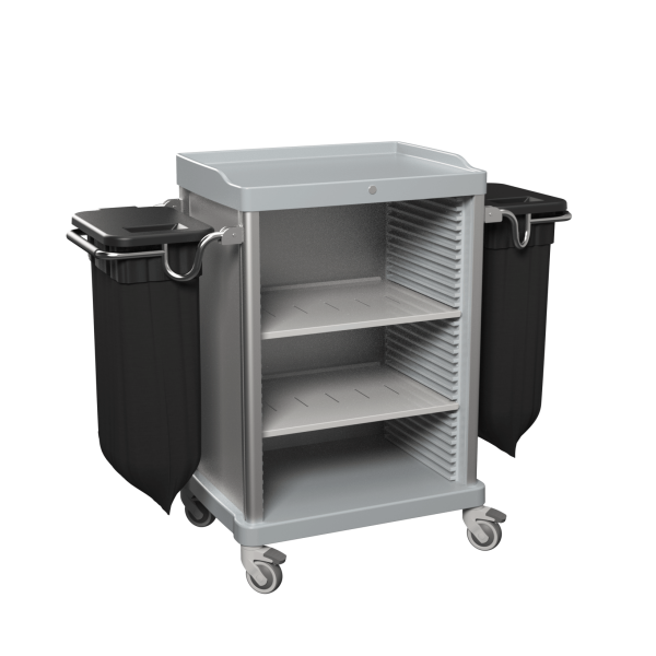 Multipurpose Housekeeping Trolley with 2 Laundry Bags – 4ESSENTIAL Collection V1