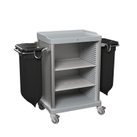 Multipurpose Housekeeping Trolley with 2 Laundry Bags...
