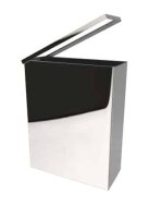 Wall-mounted Waste Bin 25 l with Hinged Frame - polished