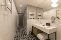 Abfallbehälter für Wandmontage für Gewerbe 6 l Edelstahl glänzend