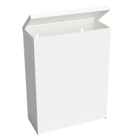 Abfallbehälter für Wandmontage für Gewerbe 6 l weiß