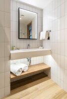 ABFALLBEHÄLTER FÜR ÖFFENTLICHE TOILETTEN 45 l Wandmontage quadratisch matt