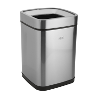 Waste Bin without Lid 9 L, stainless steel