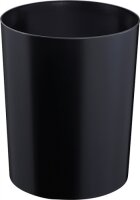 Waste Paper Bin, 13 L, black, with aluminum insert and...