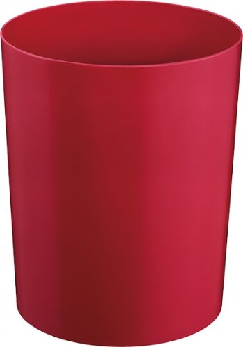 Waste Paper Bin, 13 L, burgundy color, with aluminum insert and TÜV certificate