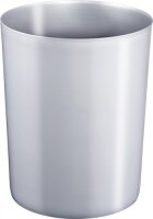 Waste Paper Bin, 13 L, silver, with aluminum insert and TÜV certificate
