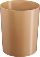 Waste Paper Bin, 13 L, gold, with aluminum insert and...