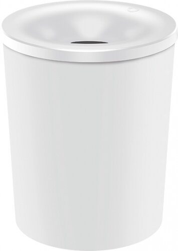 Security Waste Paper Bin, 13 L, white, with aluminum insert and extinguishing head