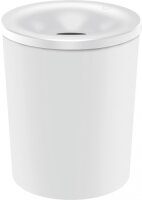 Security Waste Paper Bin, 13 L, white, with aluminum insert and extinguishing head