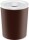 Security Waste Paper Bin, 13 L, brown, with aluminum insert and extinguishing head