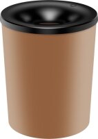 Security Waste Paper Bin, 13 L, gold, with aluminum...