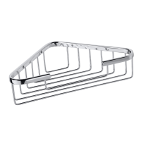 Eckseifenkorb, Edelstahl, poliert