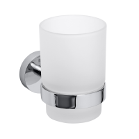 Toothbrush Holder with Frosted Glass Cup Modern