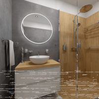 Grab Bar 600 mm, Ø 25 mm Modern