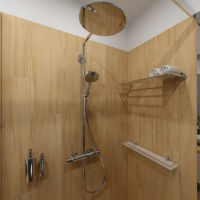 Towel Holder with Rail 600 mm Modern