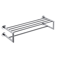 Double Towel Rack with Rail 600 mm Modern