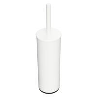 Free Standing or Wall Mounted Toilet Brush Holder Bianco