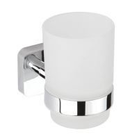 Toothbrush Holder with Frosted Glass Garda