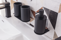 Double Toothbrush Holder Diva Nero