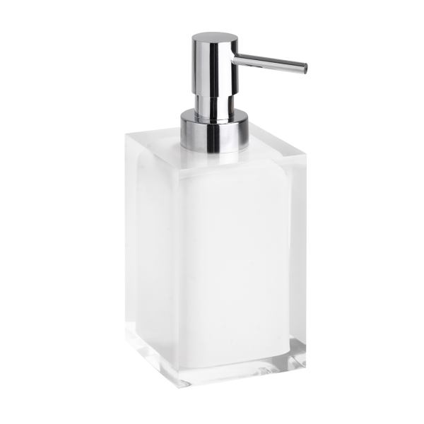 Freistehender Seifenspender in weiß 250 ml Multicolore