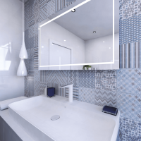 Freistehende Seifenschale aus Kunststoff, schwarz, Multicolore