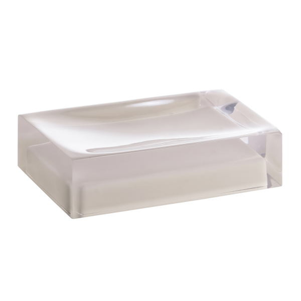 Freistehende Seifenschale aus Kunststoff, beige, Multicolore