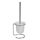 Free Standing Toilet Brush Holder white brush Satin
