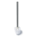 Free Standing Toilet Brush Holder white brush Satin