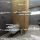 WC-Bürstengarnitur mit Glasbehälter Standmodell Satin