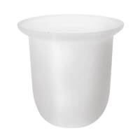 Toilet Brush Holder white brush Satin
