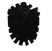 Toilet Brush Holder with black brush Satin 2