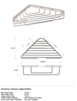 Corner Soap Wire Basket Satin