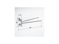 Double Swivel Tower Holder Satin