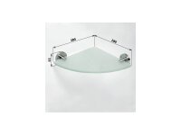Glass Shelf Corner Model Satin