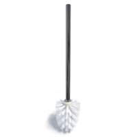 Wall Mounted Toilet Brush Holder with Glass Dish Square
