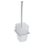 Wall Mounted Toilet Brush Holder with Glass Dish Square