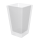 Wall Mounted Toilet Brush Holder with Glass Dish Square