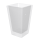 Wall Mounted Toilet Brush Holder with Glass Dish Square
