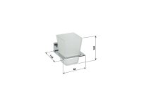 Zahnputzbecher mit Halter Square