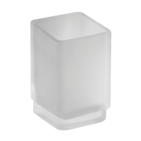 Toothbrush Holder with Frosted Glass Cup Square 2