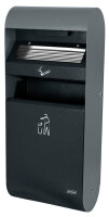 Wall Ashtray with Integrated 14L Waste Bin