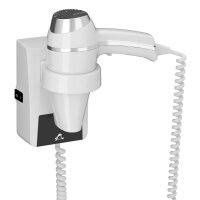 Hotel Hair Dryer 1400W with Base and On/Off Switch white