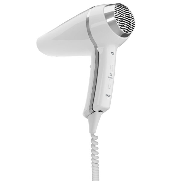 Hotel Hair Dryer 1400W with Spiral Cord and plug white